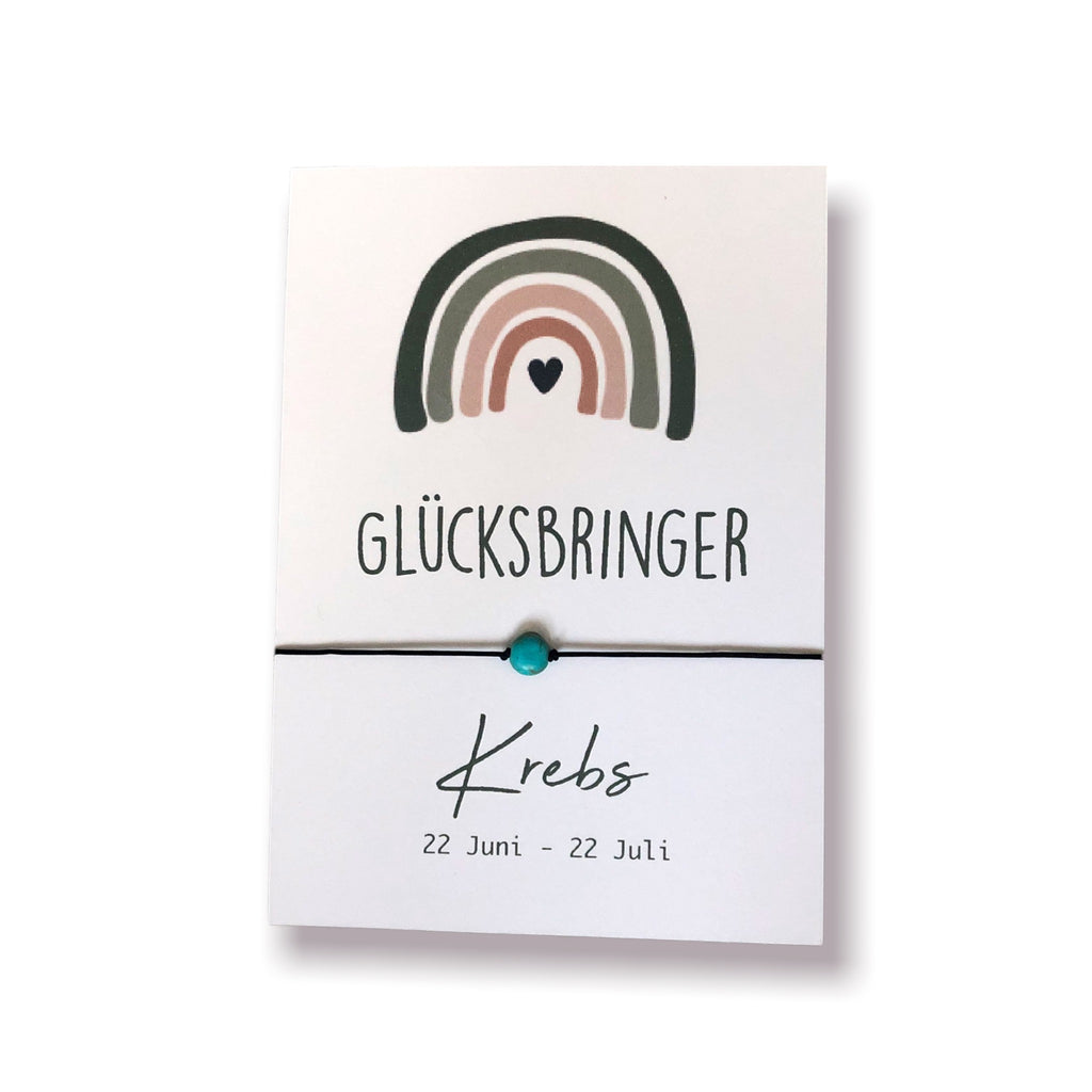 Sternzeichen Glücksarmband - Krebs