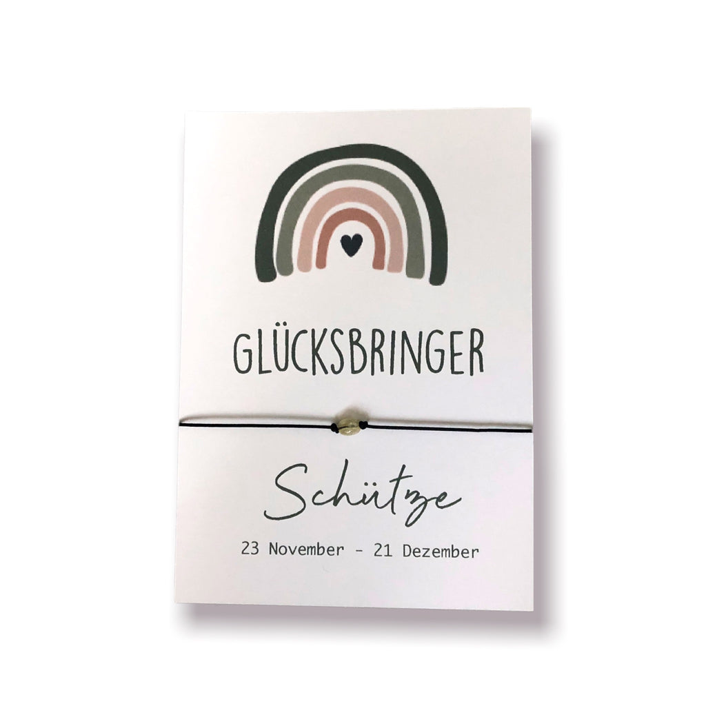 Sternzeichen Glücksarmband - Schütze