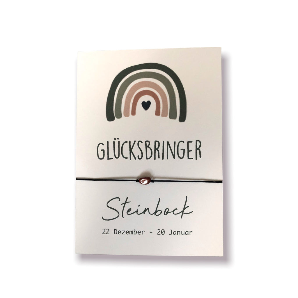 Sternzeichen Glücksarmband - Steinbock