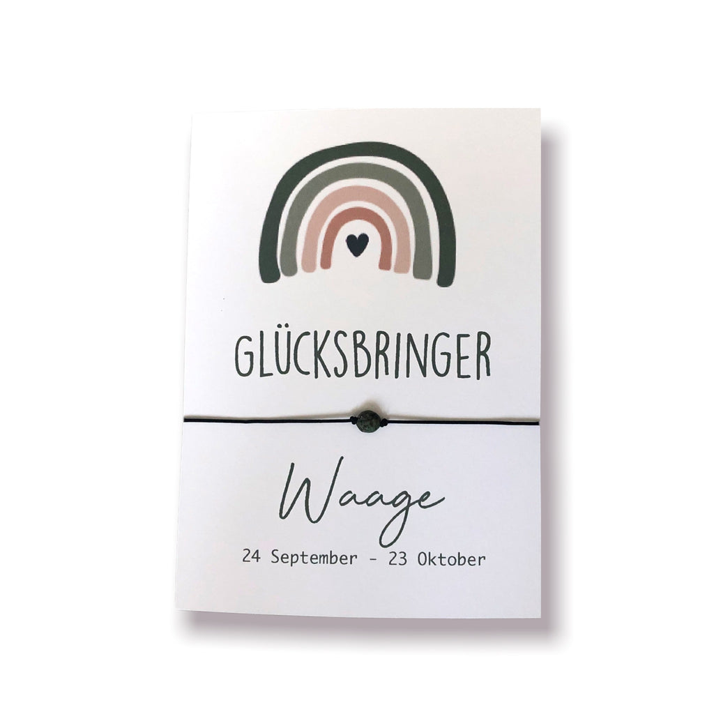 Sternzeichen Glücksarmband - Waage