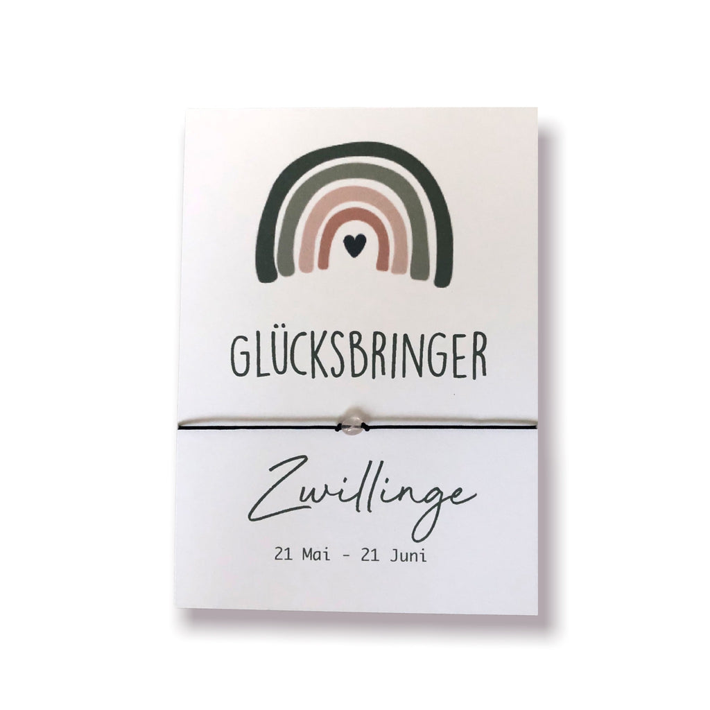 Sternzeichen Glücksarmband - Zwillinge
