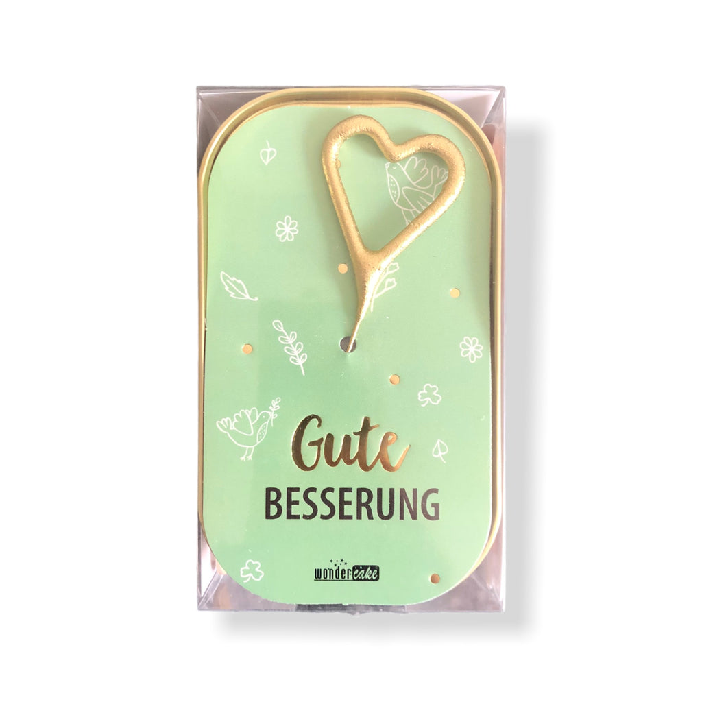 Kuchen mit Wunderkerze Gute Besserung