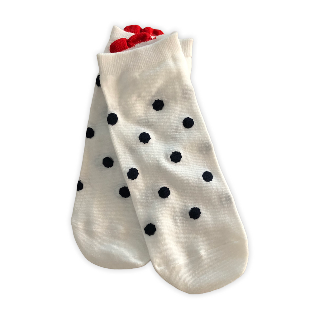 Sneaker Socken mit Herz an der Verse