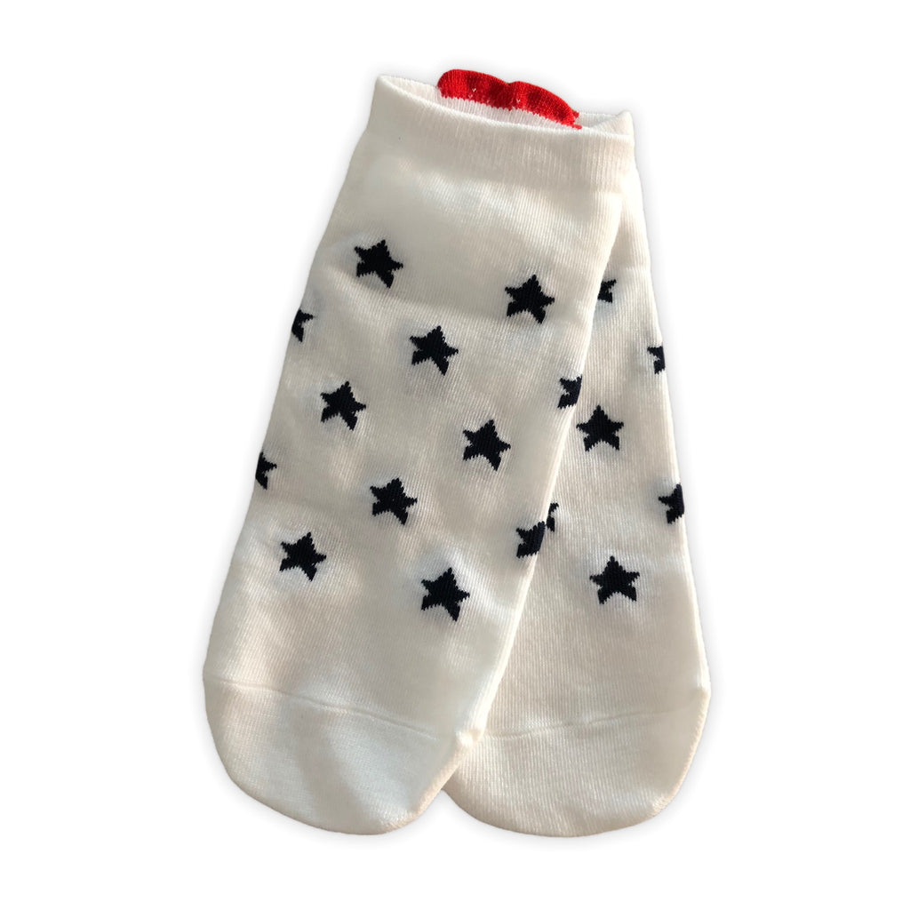 Sneaker Socken mit Herz an der Verse